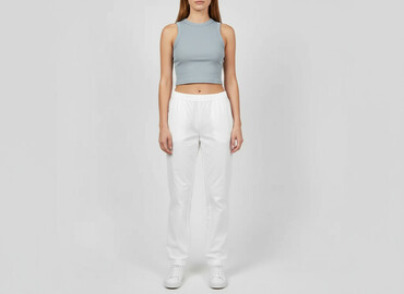 Women's Pants: Spodnie materiałowe damskie, rozmiar L