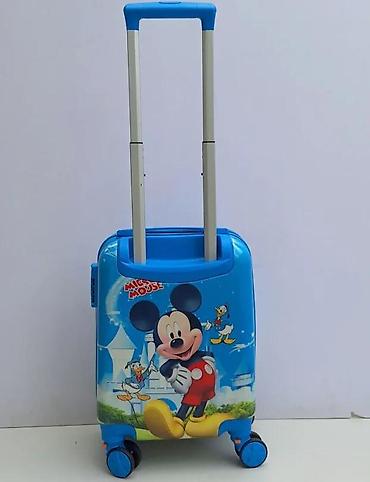 Rančevi, torbe i koferi: Dečiji kofer na točkiće – Mickey Mouse motiv - Tvrda školjka sa — 3