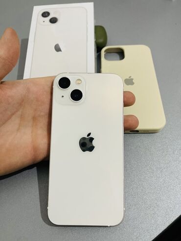 Apple iPhone: IPhone 13, Б/у, 128 ГБ, Старлайт, Зарядное устройство, Защитное стекло, Чехол, 98 % — 7