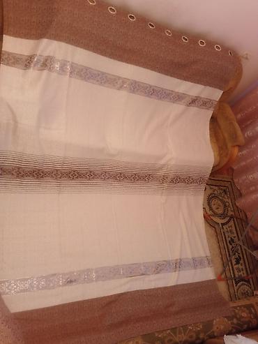 Шторы и занавески: Комплект штор, Полиэстер, С тюлем в комплекте, Готовое изделие, Б/у, Для зала — 12