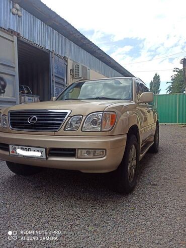 кыргыз алтын шакек: Lexus LX: 2002 г., 4.7 л, Автомат, Газ, Жол тандабас
