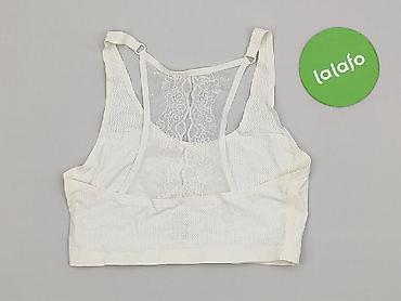 biustonosz 90 b: Biały biustonosz/top sportowy PEEAIl, rozmiar z metki: XL/XXL - — 3