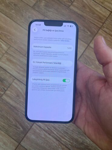 Apple iPhone: IPhone 13, 128 GB, Black Titanium, Face ID, Sənədlərlə — 10