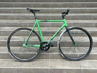 мото трак: Фикс-байк (fixed gear) на стальном шоссейном/трековом рамном комплекте — 1