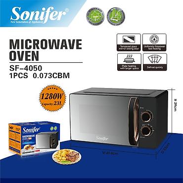 sonifer mikrovolnovka: Микроволновка Sonifer, Отдельностоящая, С микроволнами, цвет - Черный, Новый — 2