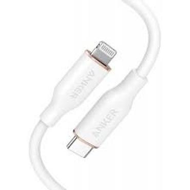 orjinal iphone adapter: Anker PowerLine III Flow USB-C to Lightning Kabeli 1.8m (A8663H21) — 1