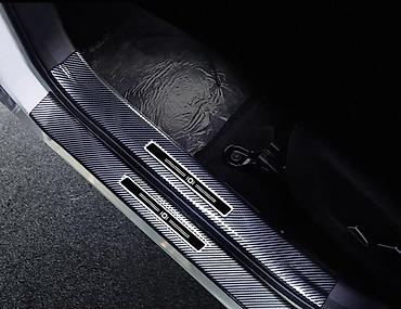 eco spirt: Changan Q07 üçün karbo-fiber naxışlı ABS dekor örtüklər dəsti — 1