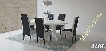 Stilske garniture: Trpezarijski setovi – više modela - Set 1 (prikaz 1 i 4) – 640€: - — 26