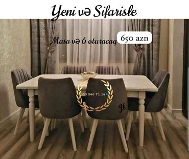 Uşaq və gənc otağı üçün dəstlər: Yeni, Açılan, 6 stul