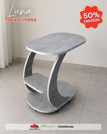 luna: Jurnal masası, Yeni, Açılmayan, Laminat, Oval masa — 3