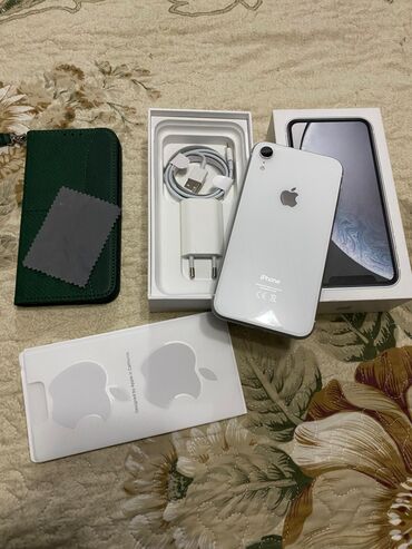 айвон хс: IPhone Xr, Б/у, 64 ГБ, White Titanium, Зарядное устройство, Чехол, Кабель, 79 %