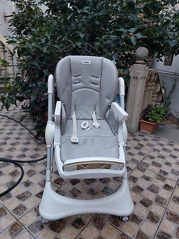 Kidilo uşaq yemək stulu - Rəng: boz/ağ - Material: yumşaq, silinə
