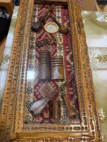 xonça novruz bayramı: Ağacdan əl işi dekorativ tablo-kitabça - Material: tamamilə təbii — 1