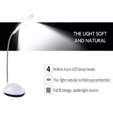 Rasveta: Cena 580 din Fleksibilna LED stona lampa na baterije 3x1.5V AAA — 6