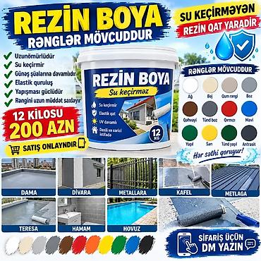 tikinti materialları: REZIN İZOLYASİYA – ENDİRİMDƏ! SU KECIRMEYEN HOVUZ DAṢ DIVAR KAFER — 1