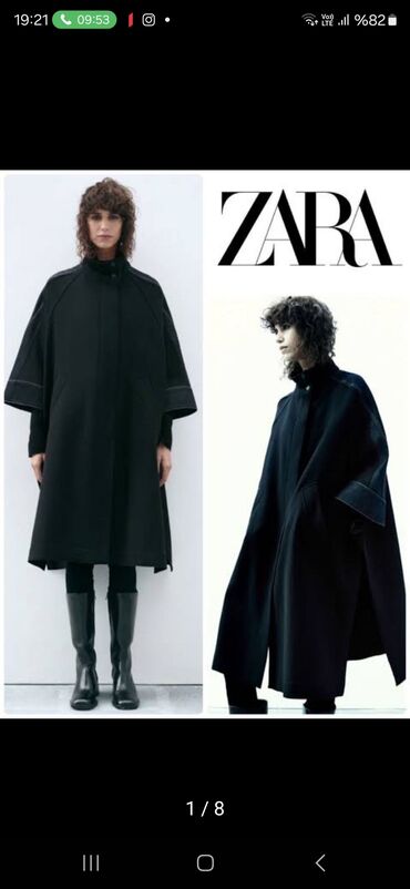 Paltolar: Palto, Zara, One size, rəng - Qara