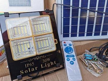 Baštenska rasveta: Solarni Reflektor sa senzor, daljinski wailers 100w 200w. Vodootporni — 1