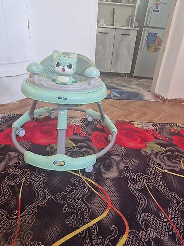 Бала бастыргычтар: Детские ходунки Babywalker, мятного цвета Почти новый вотсап бар - — 4