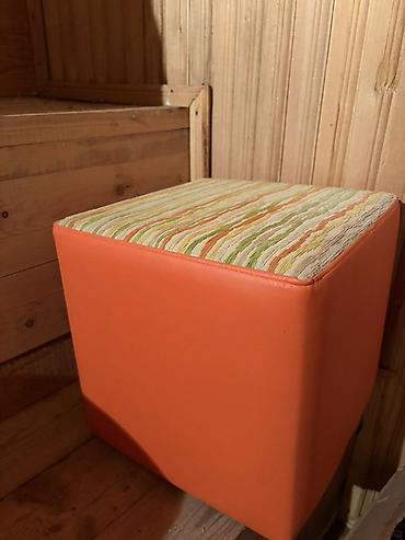 Rahat oturacaq puflar dəsti - Model: 2 ədəd puf - 1-ci: kvadrat
