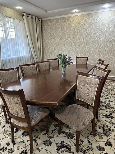 стол зал: Столовый гарнитур для гостиной/столовой: большой обеденный стол + 12 — 1
