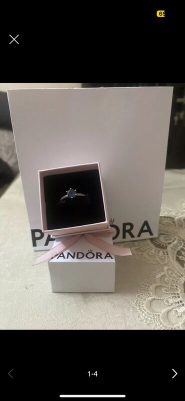 Кольца: Кольцо, Pandora, Серебро, 585 проба