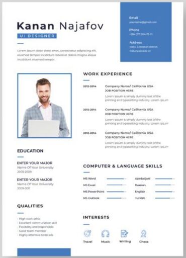 Reklam, çap: CV Hazırlanması Uğurlu iş Müsahibələri üçün CV Sifarişi . CV-nizə — 8