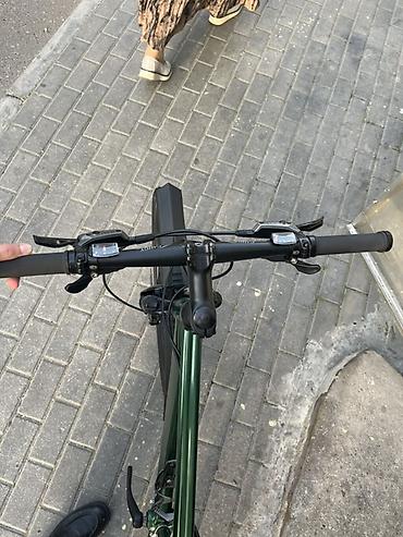 velosiped nagd: Şəhər/trek tipli velosiped – yaşıl rəng, yüngül alüminium gövdə — 6