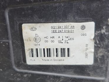 Передние фары: Передняя левая фара Volkswagen 2008 г., Б/у, Оригинал, Германия — 9