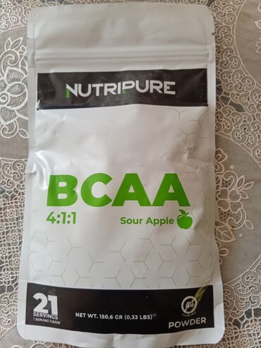 Əlcəklər: Nutripure brendinin 4:1:1 nisbətində, turş alma dadında BCAA toz