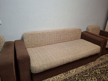 продаю мягкий мебель: Раскладной диван, Б/у, Тройка, Микрофибра