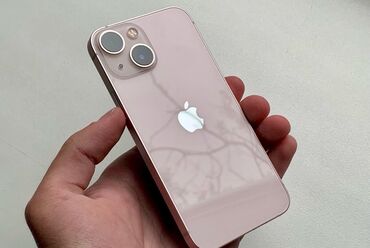 Apple iPhone: IPhone 13 mini, Б/у, 128 ГБ, Розовый, Зарядное устройство, Защитное стекло, Чехол, 67 %