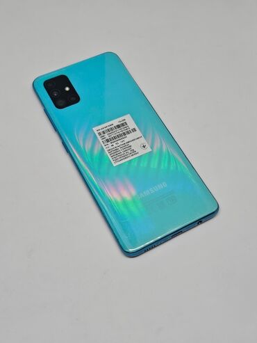 samsung a20s цена в бишкеке: Samsung Galaxy A51, Новый, 128 ГБ, цвет - Синий, 2 SIM