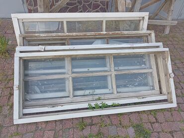 пластиковые окна форточки: Деревянное окно, Поворотное, цвет - Белый, Б/у