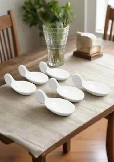 Ostala kuhinjska oprema: Set porcelanskih kašika za serviranje predjela – 6 komada - Dizajn za — 9
