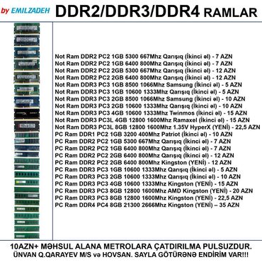 8gb notebook ram: Operativ yaddaş (RAM) Kingston, 8 GB, 1600 Mhz, DDR3, Noutbuk üçün, Yeni
