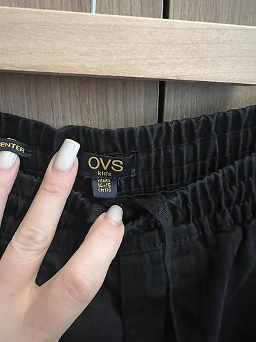 mövsümi yarıkombinezonlar: OVS Kids şalvar - Model: uşaqlar üçün gündəlik şalvar - Rəng: qara - — 1