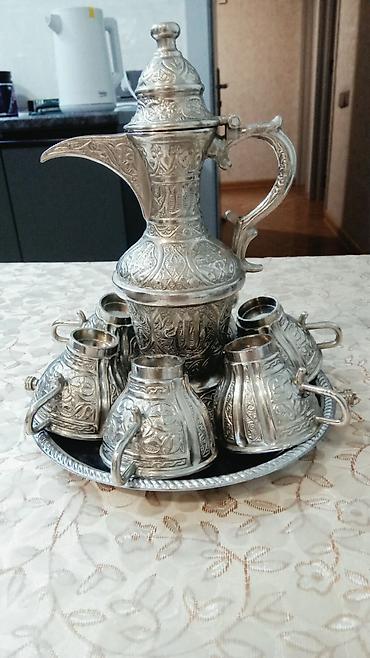 clinco form coffee qiyməti: Qəhvə dəsti, rəng - Gümüşü, Metal, 6 nəfərlik — 1