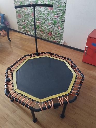 rezin batut: Fitnes mini-batut (rebounder) – tutacaqlı - Forması: səkkizguşəli — 1