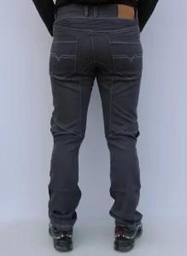 Farmerke: Muške motociklističke farmerke – tamno siva - Kroj sa ojačanjima i — 18