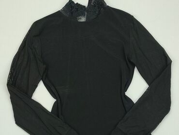 czarne bluzki z długim rękawem: Bluzka Damska, S, stan - Dobry