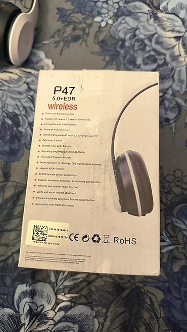 bluetooth qulaq: P47 5.0+EDR simsiz qulaqlıq. Qulaqlıq over-ear tipli dizayna — 4
