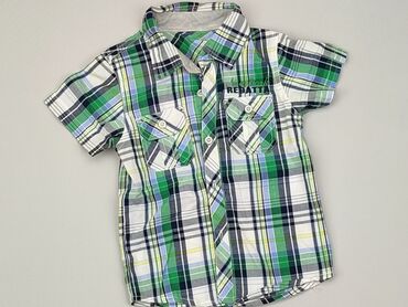 Shirts: Shirt 1.5-2 years, condition - Very good, pattern - Cell, color - Multicolored