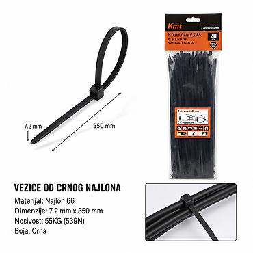 KMT Kablovska vezica crni 9368037 Vezice od crnog najlona za na lalafo.rs KMT Kablovska vezica crni 9368037 Vezice od crnog najlona za