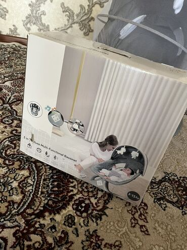 детскую кроватку кроватка к: Детская колыбель-качалка 3-в-1 (Deluxe Multi-Functional Bassinet) -