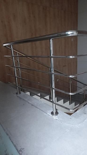 Готовые перила: Готовые перила, Материал: Нержавеющая сталь, Для лестницы — 11