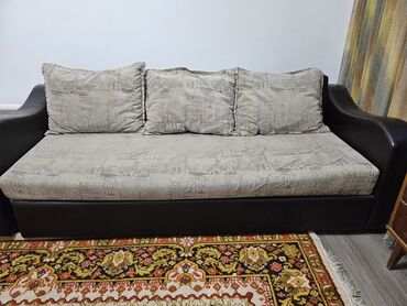Модульный диван, цвет - Бежевый, Б/у