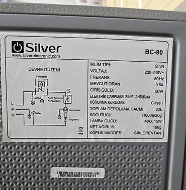 Soyuducular: Soyuducu "Silver" Soyuducu mini soyuducu Silver Model: BC 90 Türk — 2