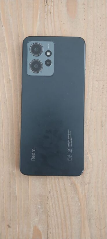 telefon kredit: Xiaomi Redmi Note 12, 128 ГБ, цвет - Черный, 
 Гарантия, Кредит, Отпечаток пальца