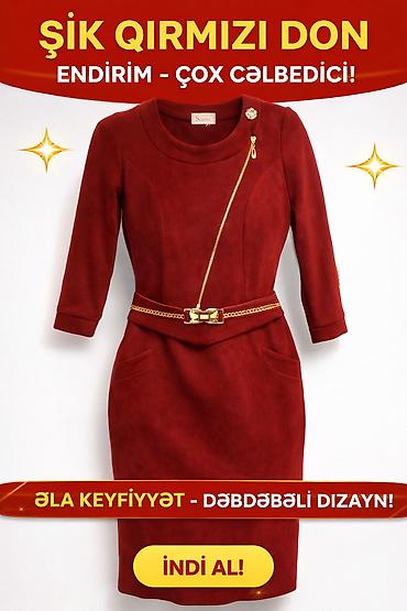 Личные вещи: Şık qırmızı don – zərif və cazibədar görünüş üçün ideal seçim. Razmeri — 1