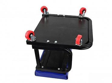 Kancelarijske stolice: GEKO radionicka stolica sa točkićima i odlaganjem alata - Niska — 5